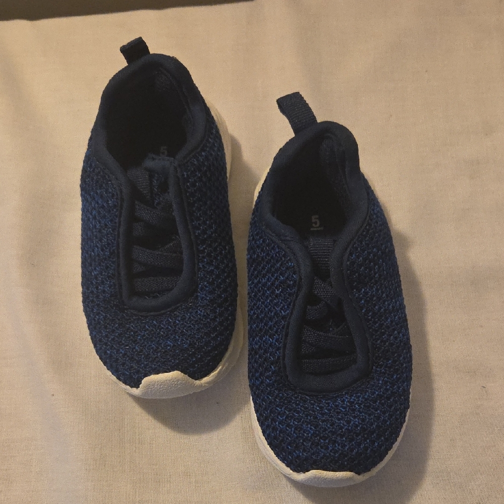 Carter's Navy Blue Kids Sneakers Size  5
